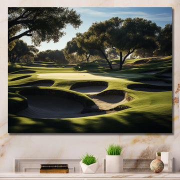Golf Precision Putt I - Golf Canvas Wall Art